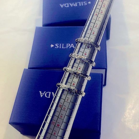 SILPADA Two Tone VARIED DETAILS Stacking Ring Sz 7 NIB - Picture 12 of 14